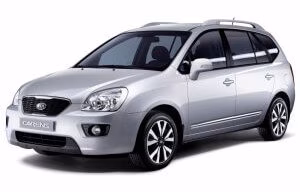 Dywaniki podłogowe do Kia Carens (UN) 2006-2013 II generacja EU Minivan 7-miejscowy
