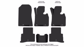 Dywaniki podłogowe do Kia Sportage (QL) 2015-2021 IV generacja EU Crossover kierownica po prawej stronie - Фото 2