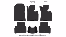 Dywaniki podłogowe do Kia Sportage (QL) 2015-2021 IV generacja EU Crossover kierownica po prawej stronie - Фото 3