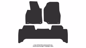 Interior mats for the Lexus LX 470 (UZJ100) 1998-2007 II generation EU Crossover 7-seater - Фото 2