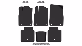 Interior mats for the Lexus ES 300h (GSV50) 2012-2018 VI generation US Sedan Hybrid - Фото 2