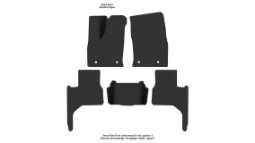 Interior mats for the Lexus LX 500d (J310) 2022-… IV generation EU Crossover - Фото 2