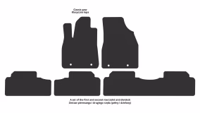 Interior mats for the Lexus RX 270(AL 10) 2009-2015 III generation EU Crossover - Фото 2