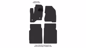Interior mats for the Lincoln MKT 2012-2019 I generation US Crossover 6-seater - Фото 2