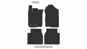 Interior mats for the Lincoln MKZ 2006-2012 I generation US Sedan - Фото 2