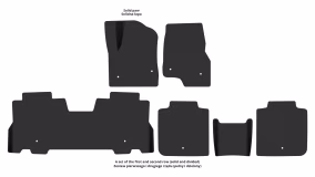 Interior mats for the Lincoln Navigator (U554) 2018-2025 IV generation US Crossover 7-seater - Фото 2