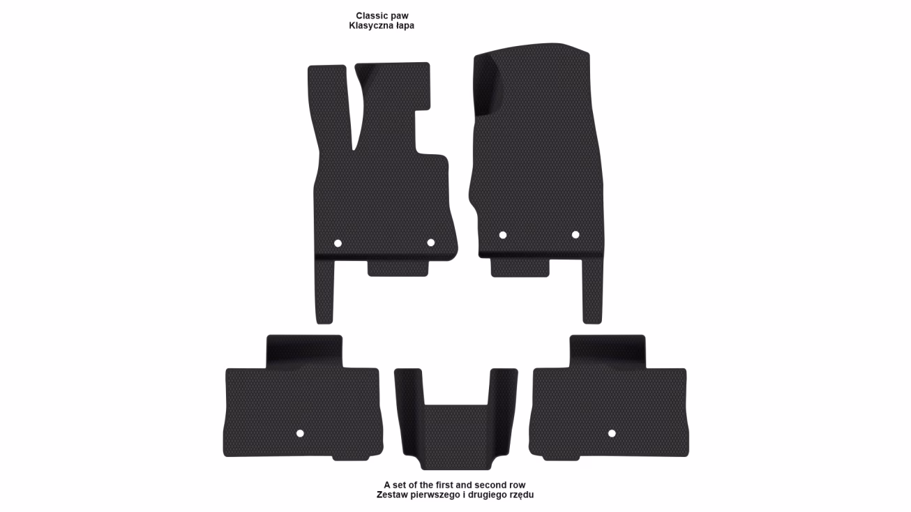 Interior mats for the Lincoln Aviator (U611) 2019-… II generation US Crossover - Фото 2