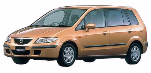Dywaniki podłogowe do Mazda Premacy (CP) 1999-2005 I generacja EU Minivan