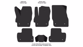 Interior mats for the Mazda 3 (BL) 2009-2013 II generation Hatchback - Фото 2