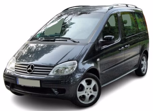 Dywaniki podłogowe do Mercedes-Benz Vaneo (W414 ) 2001-2005 I generacja EU Minivan