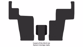 Dywaniki podłogowe do Mercedes-Benz X166 GLS-Class 2015-2019 II generacja EU Crossover po restylingu 7-miejscowy - Фото 3