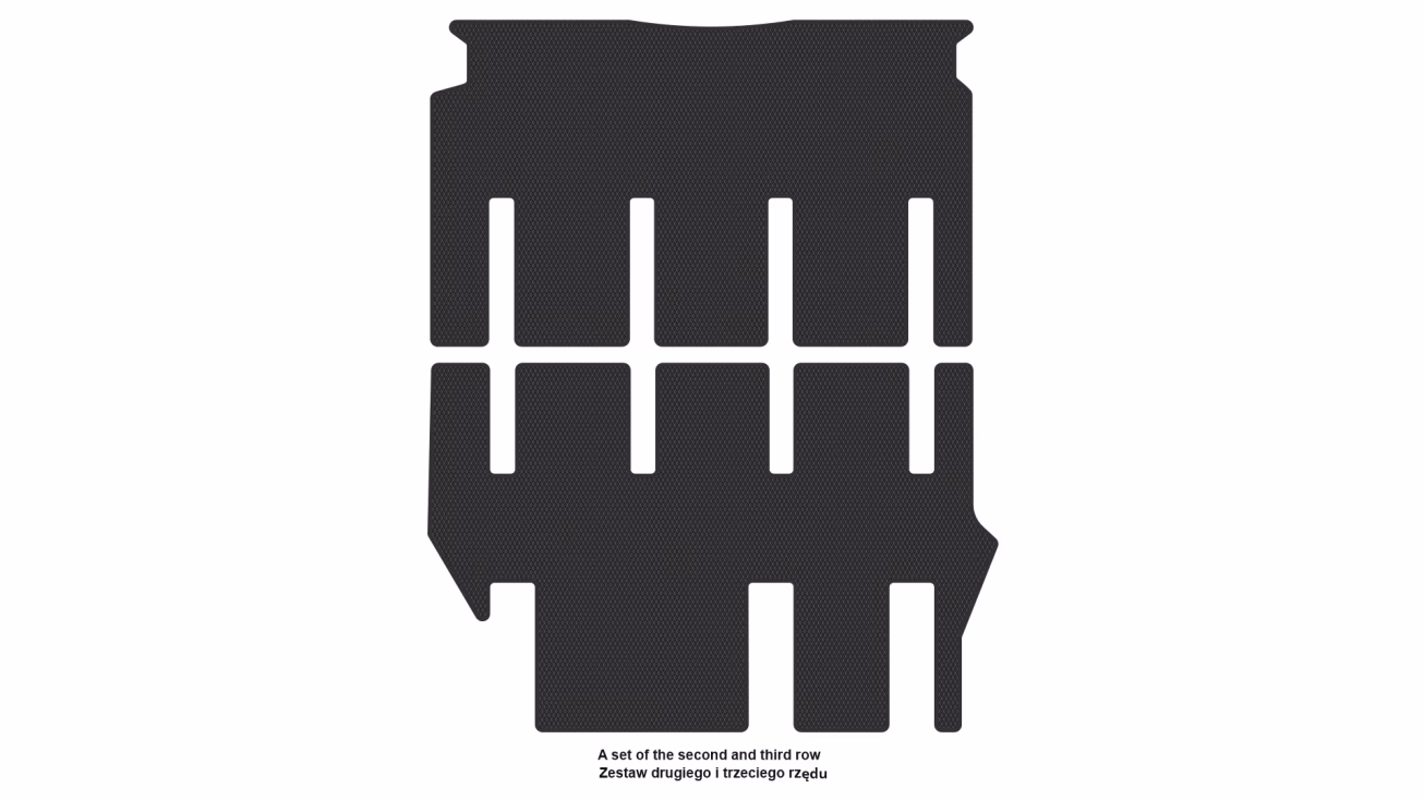 Dywaniki podłogowe do Mercedes-Benz Vito (W447) V-Class 2014-… III generacja EU VAN - Фото 3