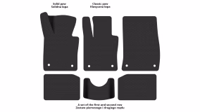 Interior mats for the Mini Countryman R60 2010-2017 I generation EU Crossover - Фото 2