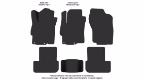 Interior mats for the Mitsubishi Lancer X 2007-2015 X generation Sedan - Фото 5