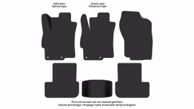 Interior mats for the Mitsubishi Lancer X 2007-2015 X generation Sedan - Фото 6