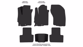 Interior mats for the Mitsubishi Outlander Sport 2010-2017 I generation US Crossover - Фото 4