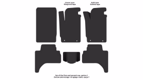 Dywaniki podłogowe do Mitsubishi L200 2006-2015 IV generacja AE Pickup kierownica po prawej stronie - Фото 3