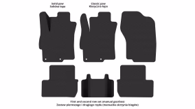 Dywaniki podłogowe do Mitsubishi Lancer Evolution 2007-2015 X generacja EU Sedan - Фото 4