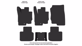 Interior mats for the Mitsubishi Colt 2004-2012 IX generation EU Hatchback 5-door - Фото 2