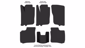 Interior mats for the Mitsubishi Carisma 1995-2004 I generation EU Sedan - Фото 2