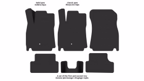 Interior mats for the Mitsubishi Eclipse 4G 2005-2011 IV generation US Coupe - Фото 2