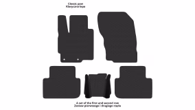 Interior mats for the Mitsubishi Eclipse Cross 2017-2020 I generation EU Crossover pre-restyling - Фото 2