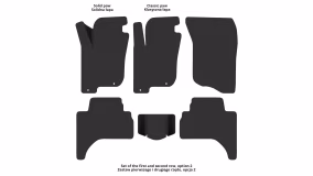 Interior mats for the Mitsubishi L200 2006-2015 IV generation AE Pickup - Фото 3