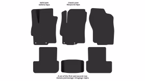 Interior mats for the Mitsubishi Lancer X Sportback 2007-2015 X generation Hatchback - Фото 4