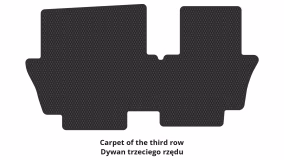 Interior mats for the Mitsubishi Outlander 2012-… III generation US Crossover 7-seater - Фото 8