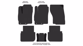 Interior mats for the Mitsubishi Outlander 2012-… III generation US Crossover 7-seater - Фото 9