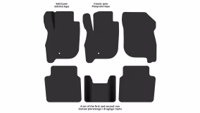 Interior mats for the Mitsubishi Galant 9 2003-2012 IX generation Sedan - Фото 2