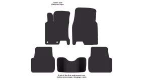 Dywaniki podłogowe do Nissan Qashqai J10 2007-2013 I generacja AE Crossover - Фото 3