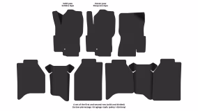 Dywaniki podłogowe do Nissan Navara D40 2004-2010 III generacja EU Pickup przed restylingiem 4-drzwiowy Double Cab - Фото 2