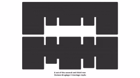 Interior mats for the Nissan NV400 2010-… I generation EU Minivan - Фото 2