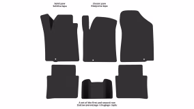 Interior mats for the Nissan Teana J32 2008-2013 II generation EU Sedan - Фото 3
