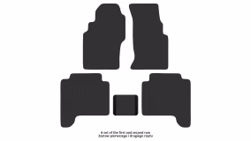 Interior mats for the Nissan Pathfinder R50 1996-2005 II generation EU Crossover - Фото 3