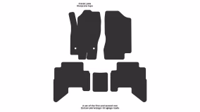 Dywaniki podłogowe do Nissan Pathfinder R51 2010-2014 III generacja EU Crossover po restylingu 5-miejscowy - Фото 2