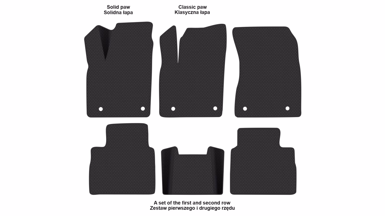Interior mats for the Nissan X-Trail (T33) e-Power 2021-… IV generation EU Crossover 5-seater - Фото 2