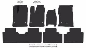 Interior mats for the Nissan Ariya (FE0) 2022-… I generation EU Crossover - Фото 4