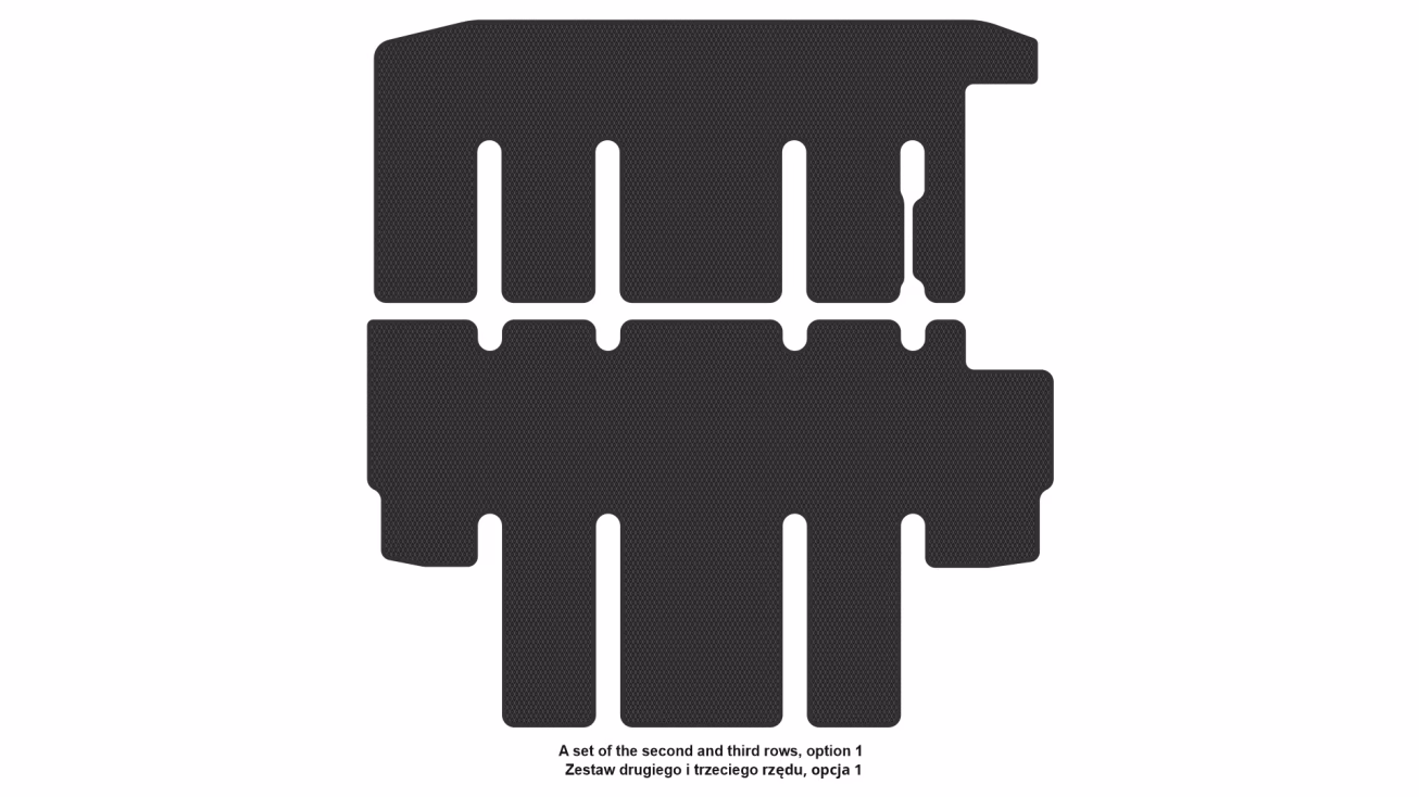 Interior mats for the Nissan NV300 2016-2021 I generation EU Minivan L1-L2 - Фото 4