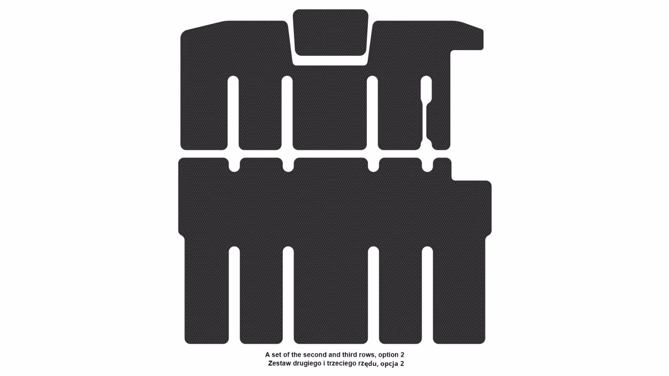 Interior mats for the Nissan NV300 2016-2021 I generation EU Minivan L1-L2 - Фото 5
