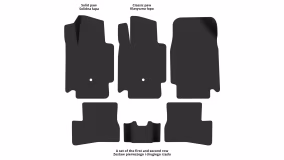 Interior mats for the Nissan Micra K12 2003-2010 III generation EU Hatchback 5-door - Фото 3