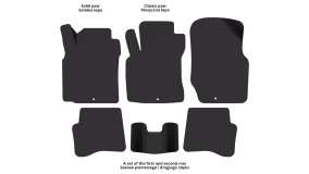 Interior mats for the Nissan Almera Classic (B10) 2006-2012 I generation EU Sedan - Фото 3