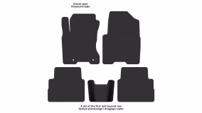 Interior mats for the Nissan Rogue 2007-2013 I generation US Crossover - Фото 3