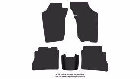 Interior mats for the Nissan Bluebird (U12) 1987-1992 VIII generation JP Sedan - Фото 3
