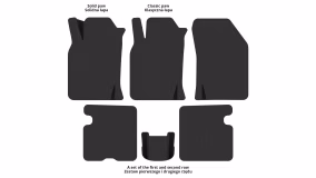 Interior mats for the Nissan Almera (N15) 1995-2000 I generation EU Sedan - Фото 3