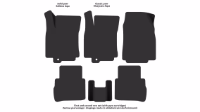Interior mats for the Nissan Tiida C11 2004-2011 I generation EU Hatchback - Фото 3