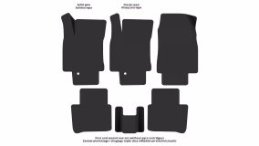 Interior mats for the Nissan Tiida C11 2004-2011 I generation EU Hatchback - Фото 4
