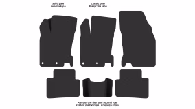 Dywaniki podłogowe do Nissan Qashqai J11 2017-2021 II generacja EU Crossover po restylingu - Фото 6
