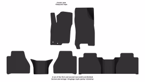Dywaniki podłogowe do Nissan Navara NP300 D23 2014-2025 IV generacja EU Pickup 4-drzwiowy - Фото 3